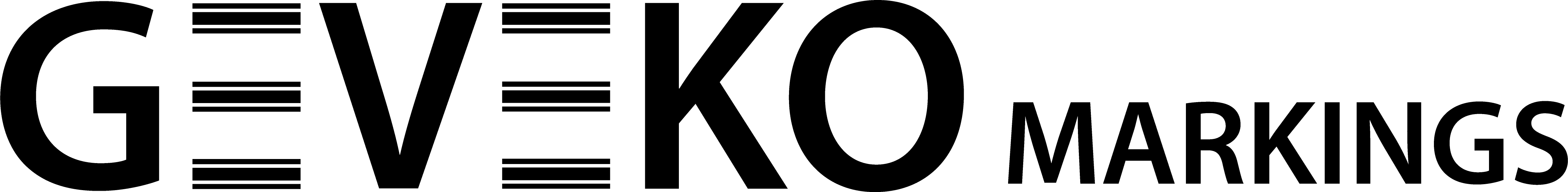 Geveko Markings Logo Sort